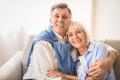 Elderly couple smiling after TURP